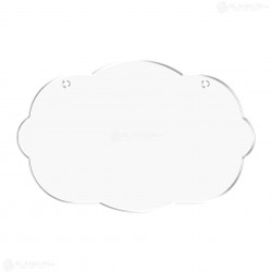 Tablita Acril (plexiglas) 40x26x0.3 cm - Bubble Gum L - Blank