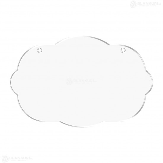 Tablita Acril (plexiglas) 40x26x0.3 cm - Bubble Gum L - Blank
