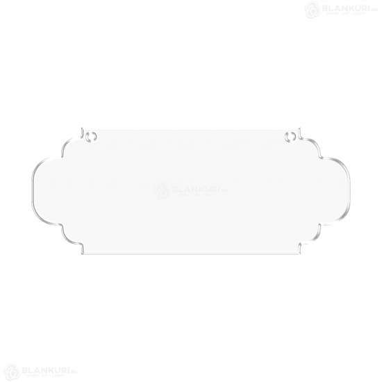 Tablita Acril (plexiglas) - 40x16x0.3 cm - 010-L - Blank