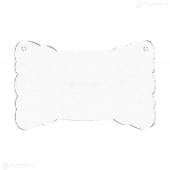 Tablita Acril (plexiglas) - 40x26x0.3 cm - 011-L - Blank