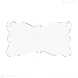 Tablita Acril (plexiglas) - 40x22x0.3 cm - 012-L - Blank
