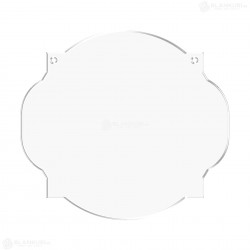Tablita Acril (plexiglas) - 40x36x0.3 cm - 013-L - Blank