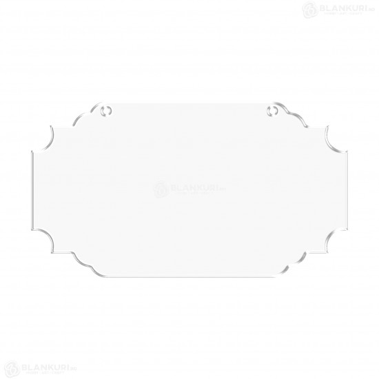 Tablita Acril (plexiglas) - 40x22x0.3 cm - 014-L - Blank