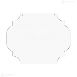 Tablita Acril (plexiglas) - 40x32x0.3 cm - 015-L - Blank