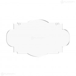 Tablita Acril (plexiglas) - 40x24x0.3 cm - 016-L - Blank