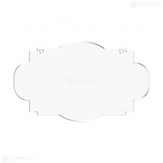 Tablita Acril (plexiglas) - 40x24x0.3 cm - 016-L - Blank