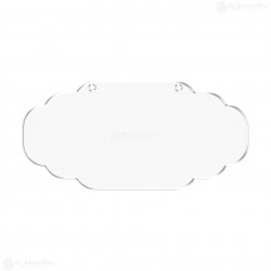 Tablita Acril (plexiglas) - 40x19x0.3 cm - 017-L - Blank