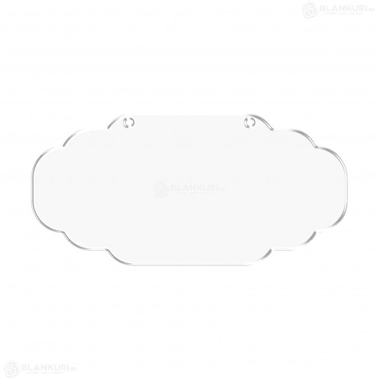 Tablita Acril (plexiglas) - 40x19x0.3 cm - 017-L - Blank
