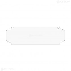Tablita Acril (plexiglas) - 40x12x0.3 cm - 018-L - Blank