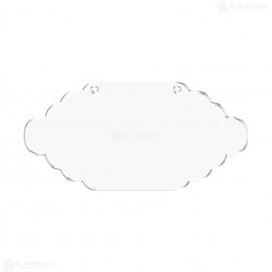 Tablita Acril (plexiglas) - 40x20x0.3 cm - 019-L - Blank