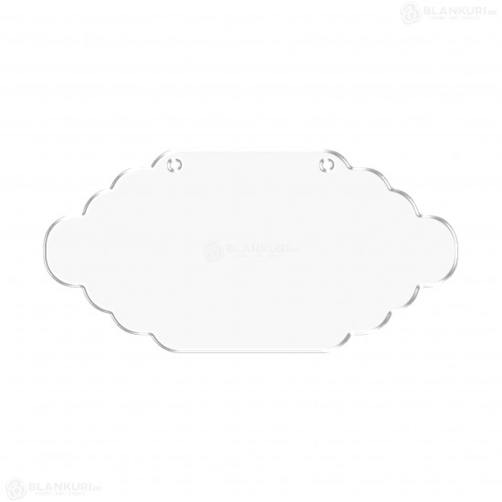 Tablita Acril (plexiglas) - 40x20x0.3 cm - 019-L - Blank