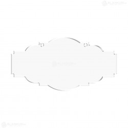 Tablita Acril (plexiglas) - 40x20x0.3 cm - 020-L - Blank