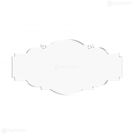 Tablita Acril (plexiglas) - 40x20x0.3 cm - 020-L - Blank