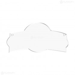Tablita Acril (plexiglas) - 40x20x0.3 cm - 028-L - Blank