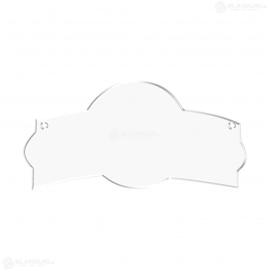 Tablita Acril (plexiglas) - 40x20x0.3 cm - 028-L - Blank