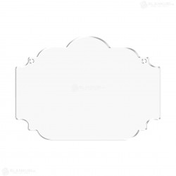 Tablita Acril (plexiglas) - 40x29x0.3 cm - 029-L - Blank