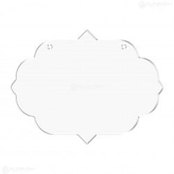 Tablita Acril (plexiglas) - 40x30x0.3 cm - Zingy L - Blank