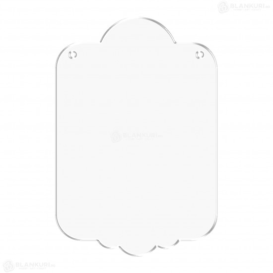 Tablita Acril (plexiglas) 40x27x0.3 cm - Carte du Jour L - Blank