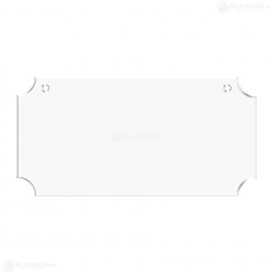 Tablita Acril (plexiglas) 40x20x0.3 cm - Avenue L - Blank