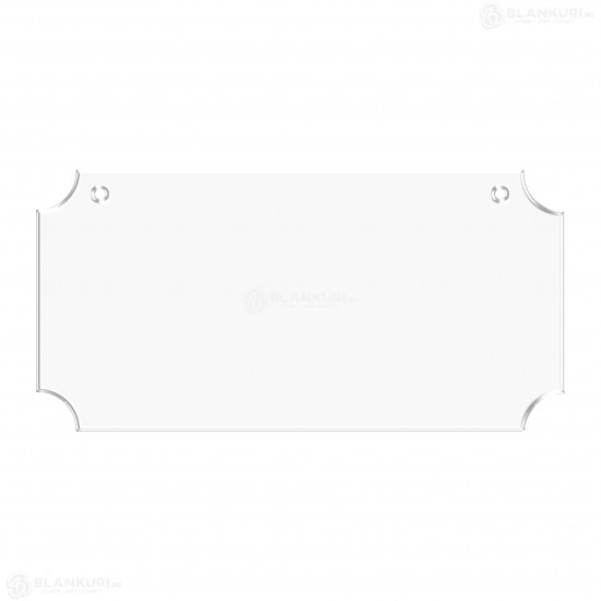 Tablita Acril (plexiglas) 40x20x0.3 cm - Avenue L - Blank