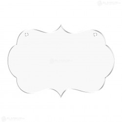 Tablita Acril (plexiglas) 40x28x0.3 cm - Candy L - Blank