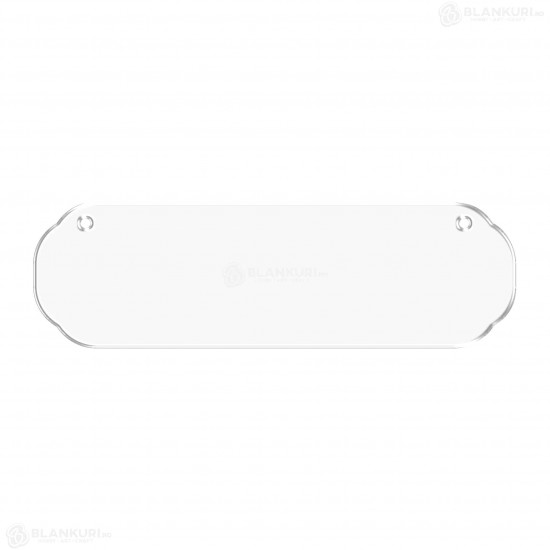 Tablita Acril (plexiglas) 40x12x0.3 cm - Residence L - Blank