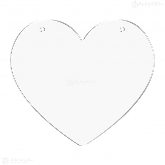 Tablita Acril (plexiglas) - 40x35x0.3 cm - Inima L - Blank